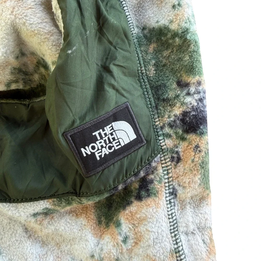 The North Face Whimzy Powder Hood Fleece Balaclava Green Tie Dye Unisex S/M